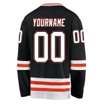Personalized Black and Orange Hockey Jersey for Men and Women - Custom Sports Apparel Personalized Black White-Orange Hockey