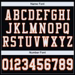 Custom Black White-Orange Mesh Authentic Football Jersey with Personalized Name and Number - Team Spirit Gear Personalized