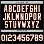 Custom Name and Number Personalized Black White-Orange Mesh Baseball Jersey - Authentic Throwback Design Personalized Black