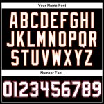 Personalized Black Orange Mesh Football Jersey for Adults and Kids Personalized Black White-Orange Mesh Football Jersey 2