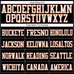 Personalized Black and Orange Football Jersey Mesh 3 - Customizable Sports Wear Personalized Black White-Orange Mesh Football