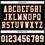 Personalized Black and Orange Football Jersey Mesh 3 - Customizable Sports Wear Personalized Black White-Orange Mesh Football