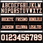 Custom Black White Orange Mesh Football Jersey for Kids Size 4 Personalized Black White-Orange Mesh Football Jersey 4