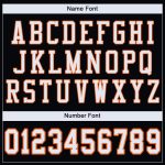 Personalized Football Jersey in Black, White, and Orange Mesh - Custom Team Apparel Personalized Black White-Orange Mesh