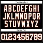 Customizable Black White-Orange Throwback Baseball Jersey for Men - Perfect Gift, Sports Apparel, Casual Wear 3 Personalized