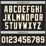 Custom Name and Number Personalized Black White Orange Gold Baseball Jersey - Authentic Split Fashion Team Jersey Personalized