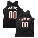 Personalized Black White Orange Basketball Jersey - Retro Throwback Style Personalized Black White-Orange Throwback Basketball