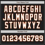 Personalized Black Orange Two Tone Baseball Jersey for Men and Women Personalized Black White-Orange Two Tone Baseball Jersey