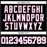 Customizable Authentic Black White-Pink Baseball Jersey with Name and Number - Personalized Team Gear Personalized Black