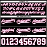 Custom Basketball Shorts with Name & Number - Personalized Black White Pink Team Apparel Personalized Black White-Pink Authentic