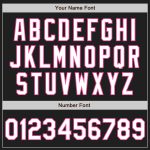 Custom Name Number Baseball Jersey - Personalized Black White Pink Authentic Raglan Sleeves Team Gear Personalized Black