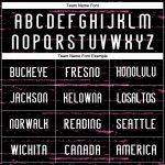 Custom Name Number Volleyball Jersey - Personalized Black White Pink Bright Lines Team Uniform Personalized Black White-Pink