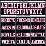 Personalized Authentic Football Jersey - Black White Pink Mesh Design Personalized Black White-Pink Mesh Authentic Football