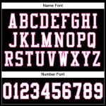Personalized Authentic Football Jersey - Black White Pink Mesh Design Personalized Black White-Pink Mesh Authentic Football