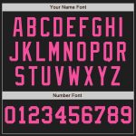 Personalized Black White Pink Pinstripe Fashion Baseball Jersey for Men and Women Personalized Black White-Pink Pinstripe