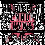 Custom Personalized Skull Varsity Jacket with Heart Eyes in Black, White, Pink - 3D Full-Snap Bomber with Name & Number Personalized