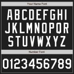 Personalized Black and White Pinstripe Baseball Jersey - Custom Team Sportswear Personalized Black White Pinstripe Baseball
