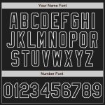 Personalized Black White Pinstripe Baseball Jersey - Custom Team Apparel Personalized Black White Pinstripe Black Baseball