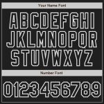 Custom Name and Number Black-Gray Pinstripe Authentic Baseball Jersey Personalized Black White Pinstripe Black-Gray Authentic