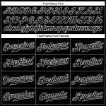 Custom Team Name and Number Personalized Black White Pinstripe Baseball Jersey Personalized Black White Pinstripe Black-White