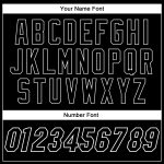 Personalized Black and White Pinstripe Baseball Jersey for Men and Women Personalized Black White Pinstripe Black-White Baseball
