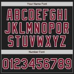 Custom Name and Number Personalized Black and White Pinstripe Baseball Jersey - Authentic Team Apparel Personalized Black