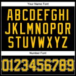 Custom Black and White Pinstripe Basketball Jersey with Gold Accents Personalized Black White Pinstripe Gold-White Basketball