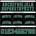 Custom Name Number Basketball Shorts Black White Pinstripe Kelly Green White Authentic Team Wear Personalized Black White