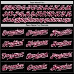 Personalized Maroon White Black Pinstripe Baseball Jersey for Men and Women Personalized Black White Pinstripe Maroon-White