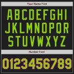 Personalized Neon Green Pink Baseball Jersey, Black White Pinstripe Design Personalized Black White Pinstripe Neon Green-Pink
