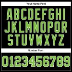 Personalized Basketball Jersey Black White Pinstripe Neon Green-White 2 Personalized Black White Pinstripe Neon Green-White