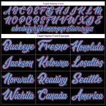 Personalized Authentic Baseball Jersey Black White Pinstripe Pink Light Blue Personalized Black White Pinstripe Pink-Light