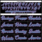 Custom Name Number Basketball Jersey - Personalized Authentic Black White Pinstripe with Pink Light Blue Accents Personalized