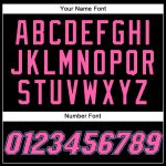 Personalized Pink Light Blue Black White Pinstripe Basketball Jersey Personalized Black White Pinstripe Pink-Light Blue Basketball