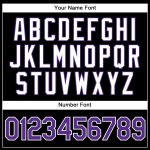 Personalized Purple Black White Pinstripe Basketball Jersey for Men and Women Personalized Black White Pinstripe Purple-White