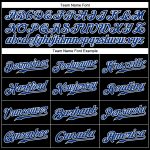 Custom Name Number Authentic Baseball Jersey - Personalized Black White Pinstripe Royal-Red Personalized Black White Pinstripe