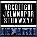 Custom Name Number Basketball Jersey - Personalized Black White Pinstripe Royal-White Authentic Team Jersey Personalized