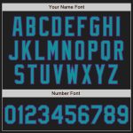 Personalized Teal Purple Black White Pinstripe Baseball Jersey for Custom Team Apparel Personalized Black White Pinstripe