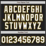 Custom Name and Number Personalized Black and White Pinstripe Authentic Baseball Jersey - Team Jersey Personalized Black