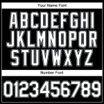 Custom Name and Number Personalized Black White Pinstripe Baseball Jersey for Authentic Team Personalized Black White Pinstripe