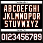 Customizable Black and White Pinstripe Baseball Jersey - Personalized Team Name and Number - Authentic Style Personalized