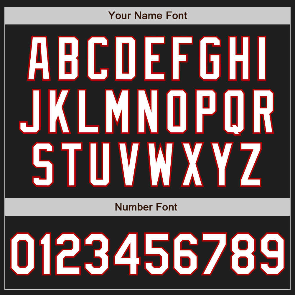 Personalized Black and White Pinstripe Baseball Jersey with Red Accents - Customizable Sports Jersey 2 Personalized Black - Image 5