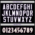 Personalized Authentic Baseball Jersey in Black White and Purple Personalized Black White-Purple Authentic Baseball Jersey