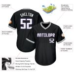 Custom Name Number Personalized Baseball Jersey Black White Purple Throwback Rib-Knit Shirt Authentic Team Apparel Personalized
