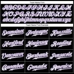 Personalized Black Purple Baseball Jersey for Men Women Kids Size 4 Personalized Black White-Purple Baseball Jersey 4