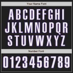 Customizable Black and White Purple Baseball Jersey for Kids - Size 6 Personalized Black White-Purple Baseball Jersey 6