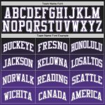 Personalized Fashion Basketball Jersey in Black White-Purple Fade Design Personalized Black White-Purple Fade Fashion Basketball