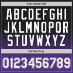 Personalized Fashion Basketball Jersey in Black White-Purple Fade Design Personalized Black White-Purple Fade Fashion Basketball