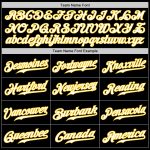 Customizable Gradient Fashion Baseball Jersey - Authentic Black White Purple Gold with Team Name & Number Personalized Black