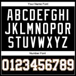 Personalized Basketball Jersey in Black White Purple Gold - Retro Style Sports Apparel Personalized Black White Purple-Gold